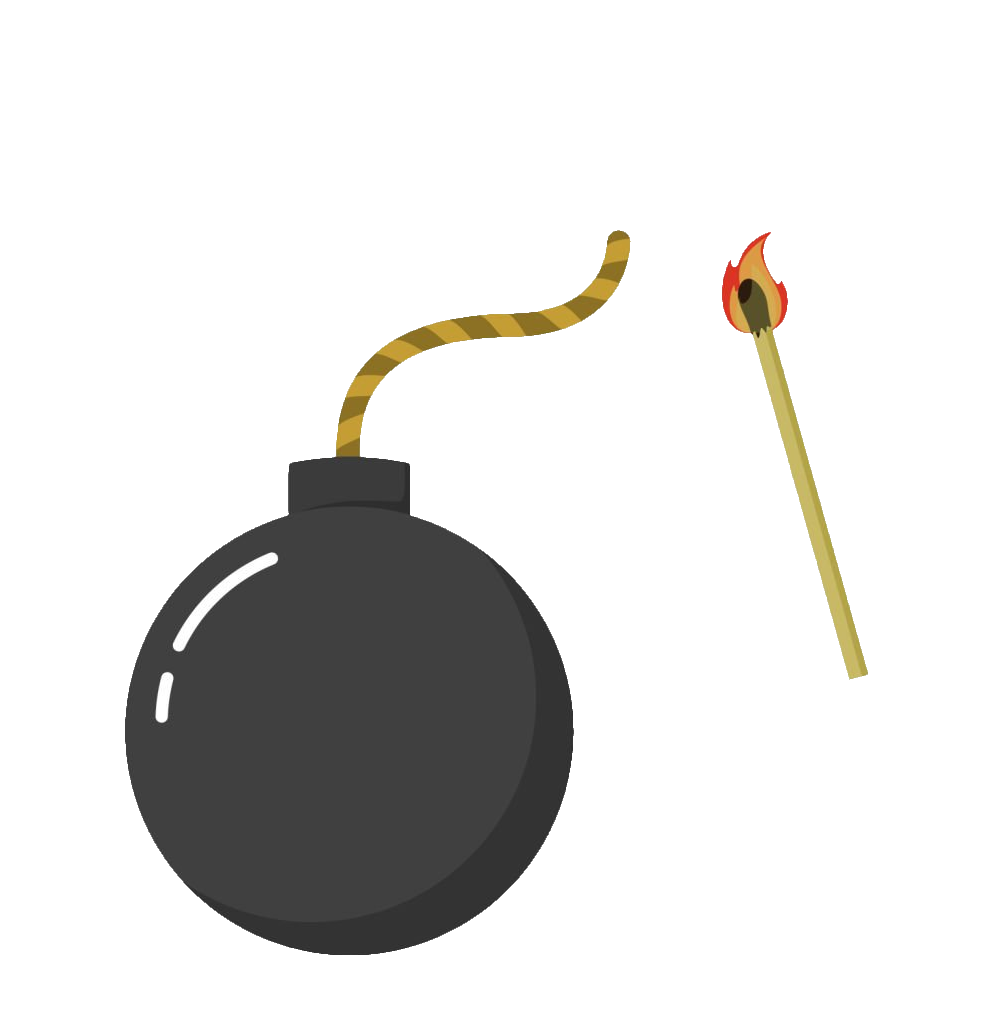 Transparent Bomb clipart PNG