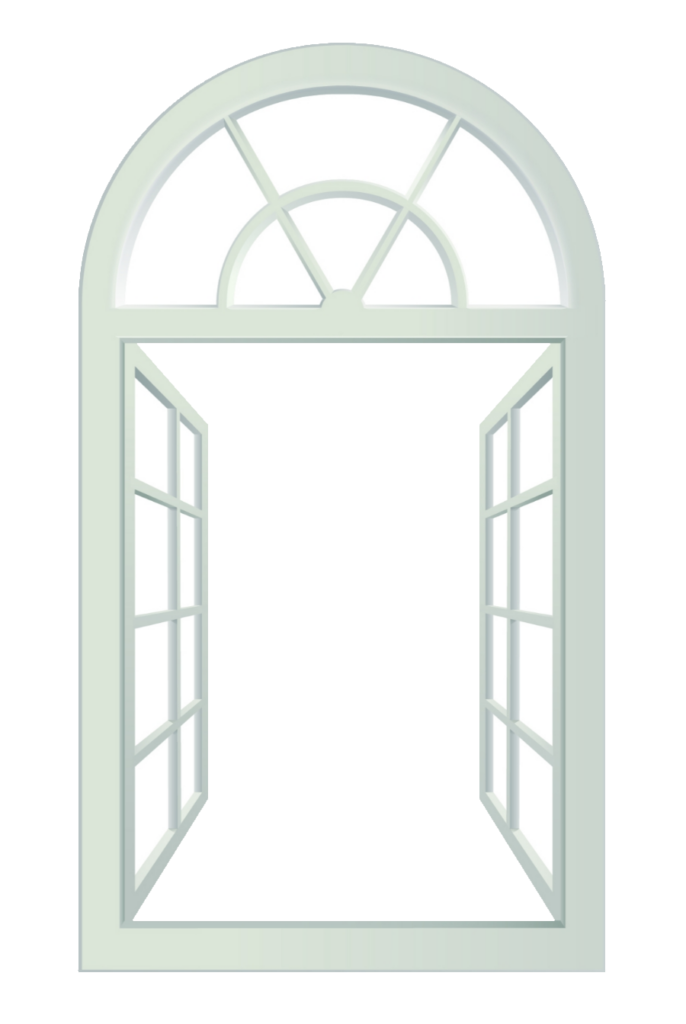 Arch White Window PNG