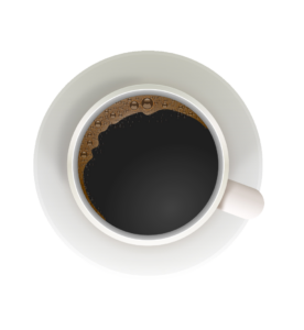 Black Coffee Tea Illustration PNG