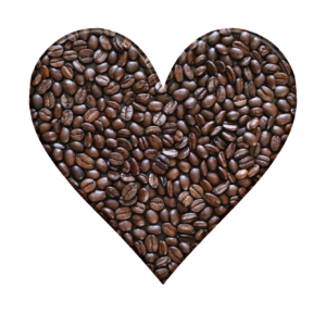 Heart Shape Coffee Beans PNG