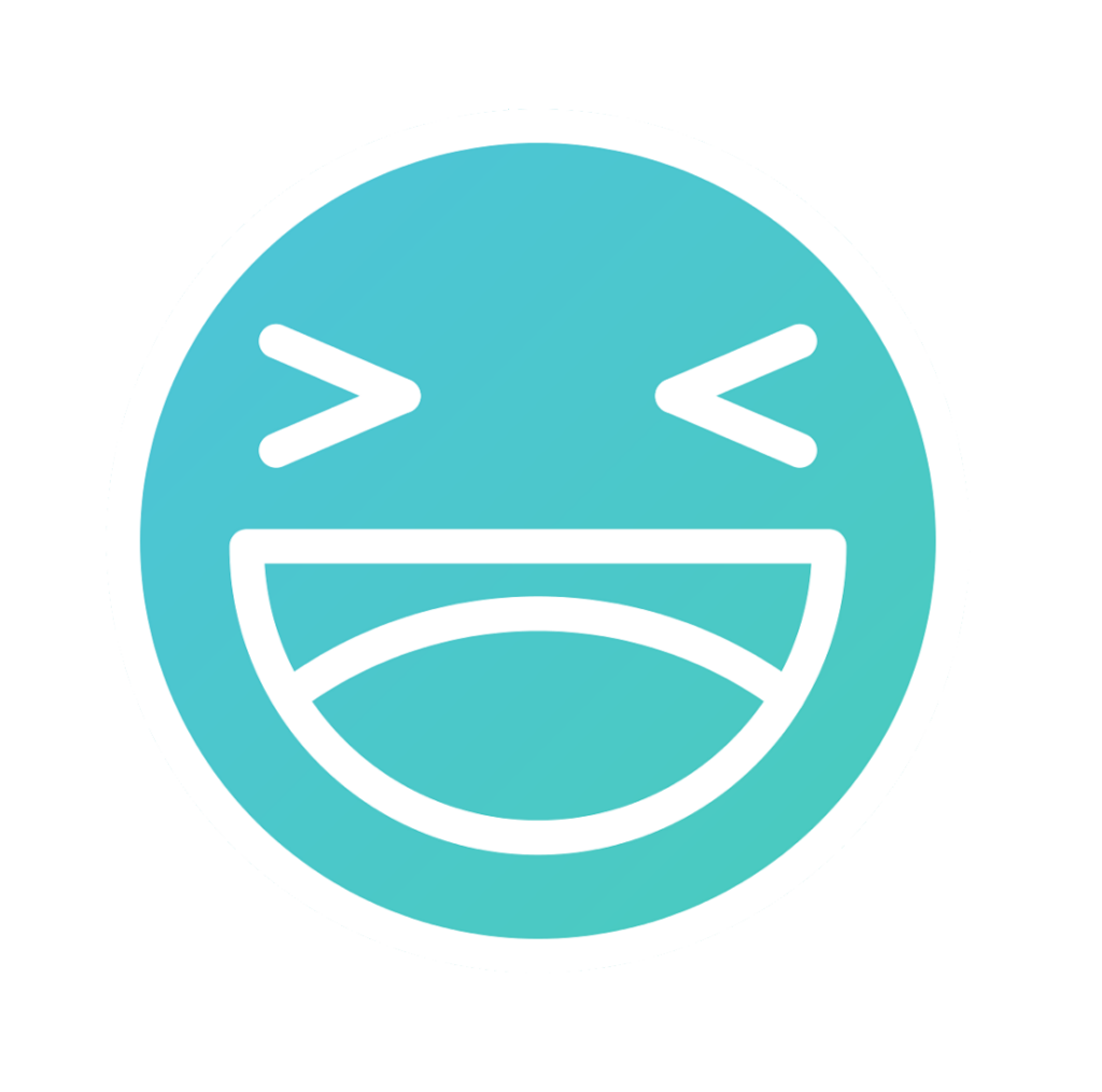 Blue Laughing Emoji PNG