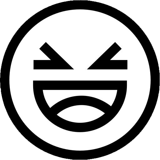 Laughing Emoji Vector Icon PNG