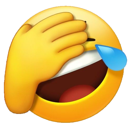 3D Laughing Emoji PNG
