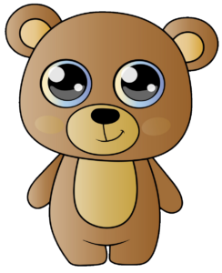 Cute Cartoon Teddy Bear PNG