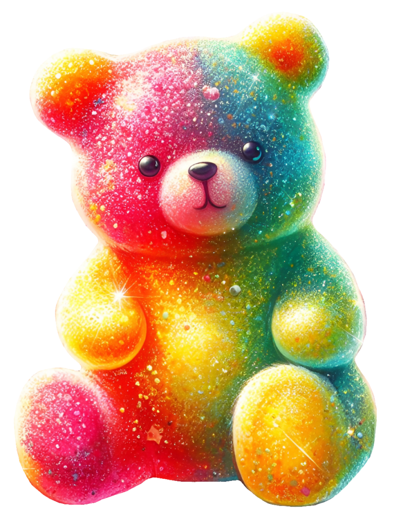 Glitter Teddy Bear PNG