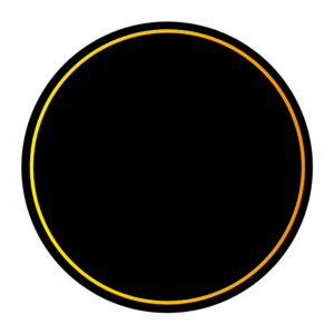 Black Golden Circle PNG