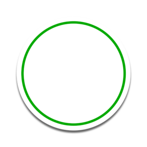 Green Circle Sticker PNG