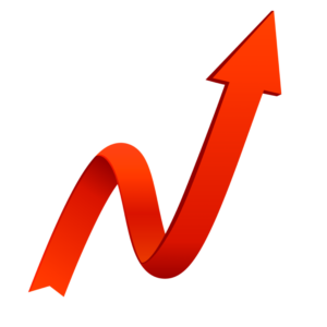 Growth Red Arrow PNG