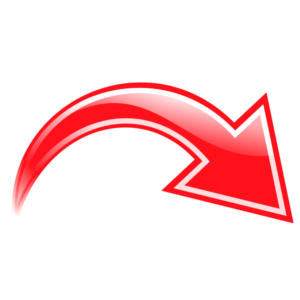 Curved Red Arrow Clipart PNG