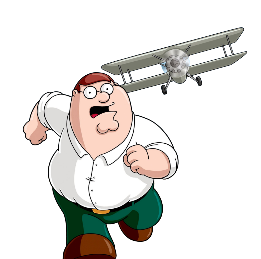 Peter Griffin Running PNG