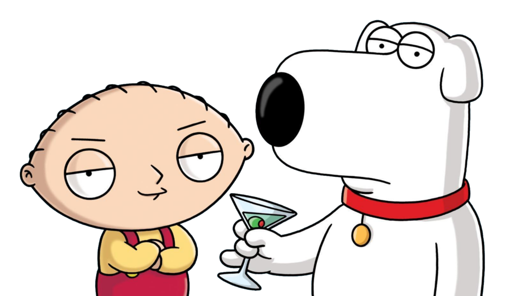 Stewie Griffin and Brian Griffin PNG