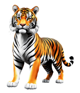 AI generated 3D Tiger PNG