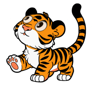 Cute Baby Tiger Clipart PNG