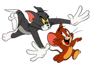 Tom chasing Jerry PNG