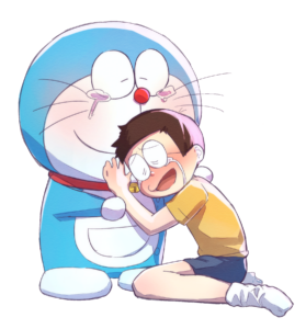 Doraemon and Nobita Emotional cry PNG