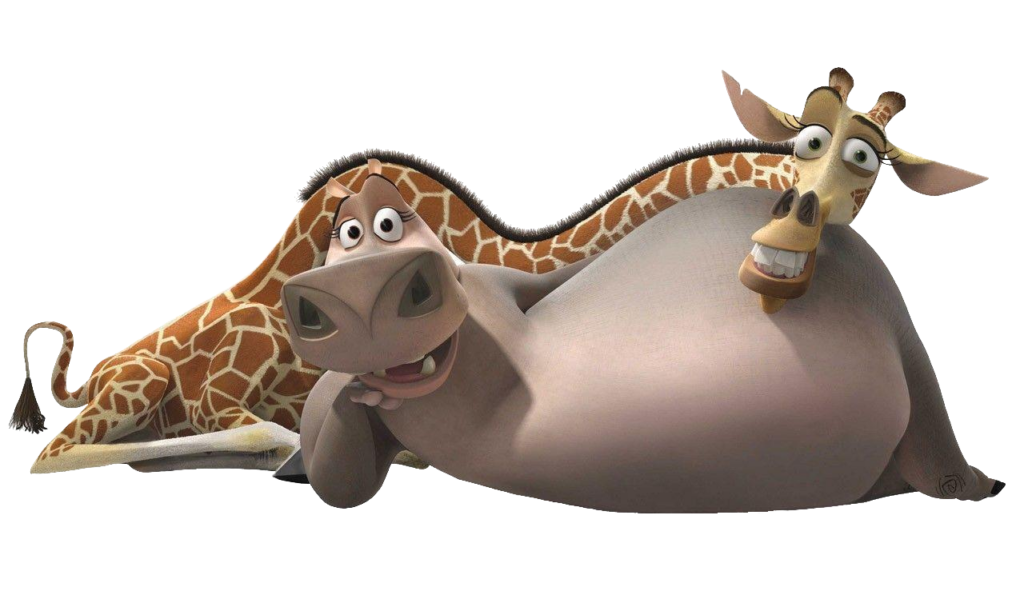 Melman and Gloria PNG