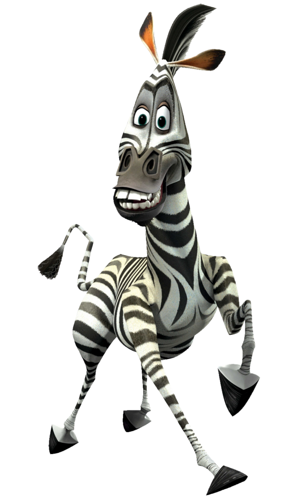 Marty The Zebra of Madagascar PNG