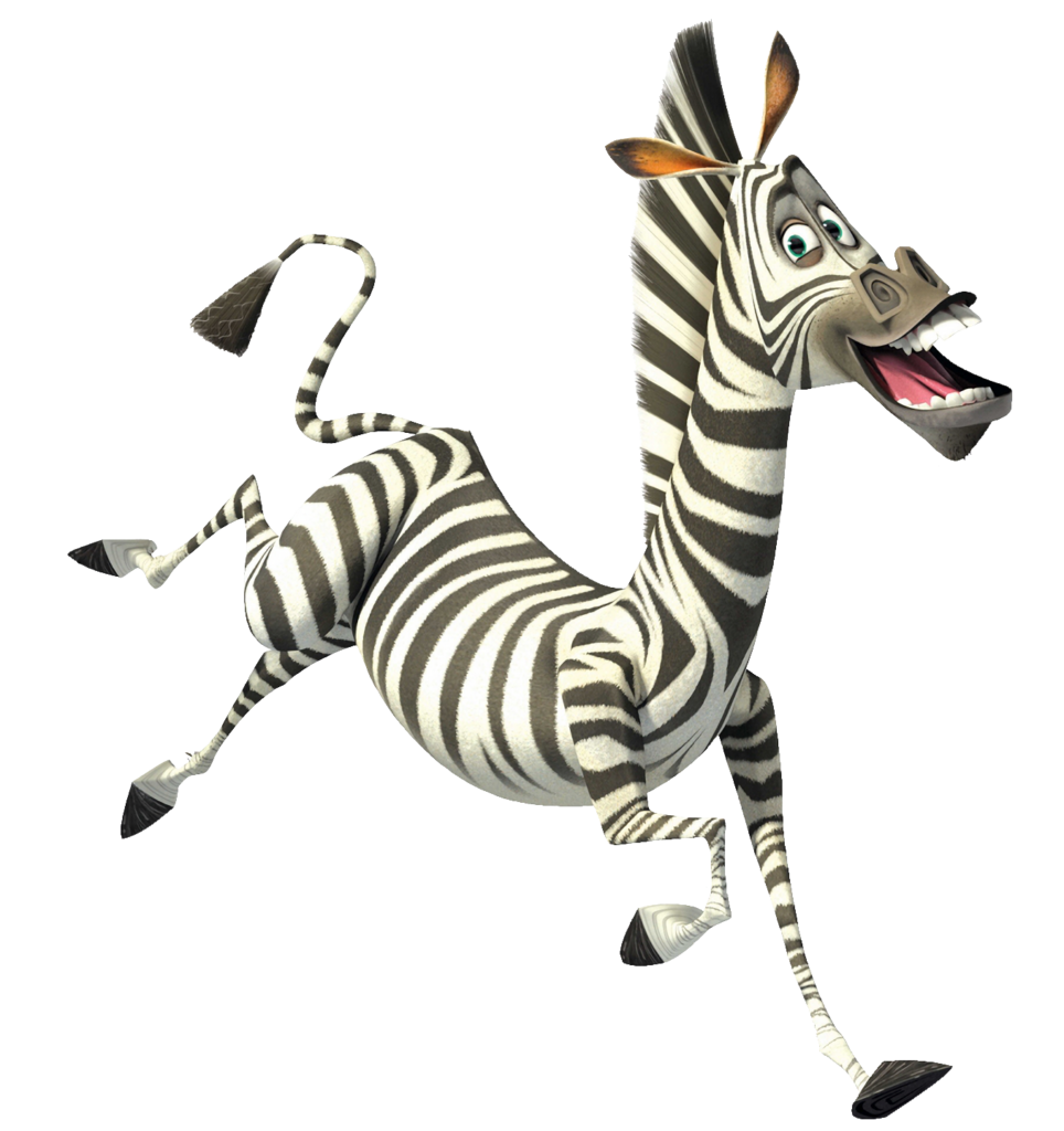 Marty The Zebra of Madagascar PNG