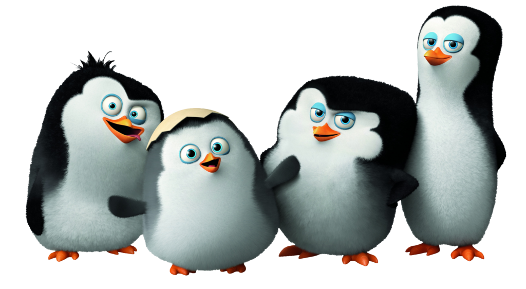 Baby Penguins of Madagascar PNG image