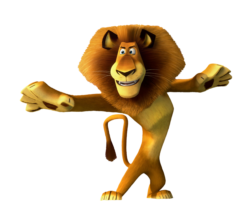 Alex the Lion Madagascar PNG image