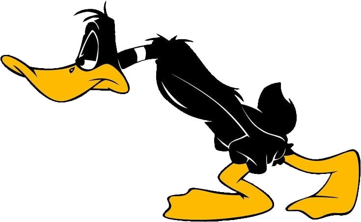 Sad Daffy Duck clipart PNG