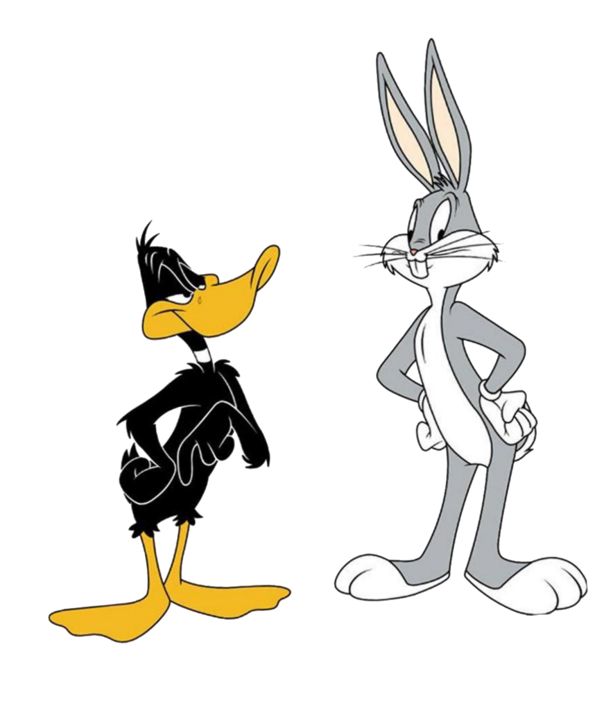 Daffy Duck and Bugs Bunny PNG