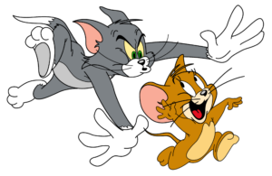 Running Tom and Jerry Png