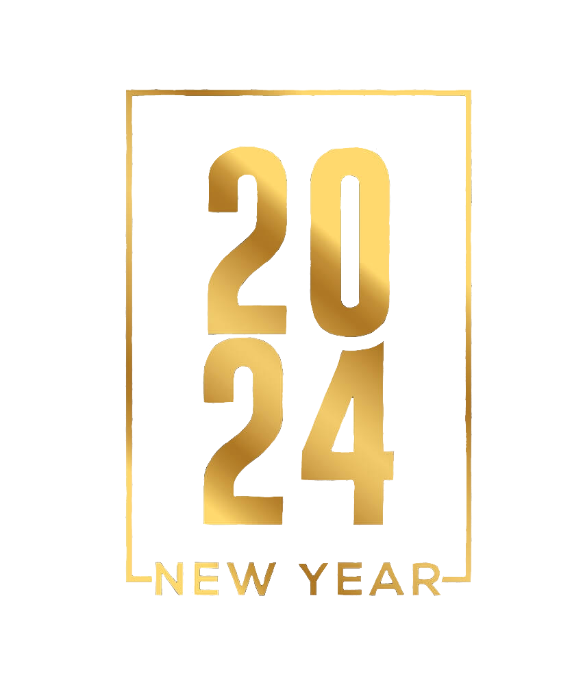 Golden Happy New Year 2024