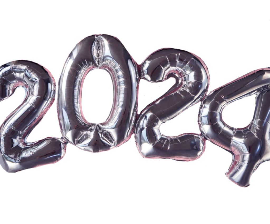 Year 2024 Balloons png