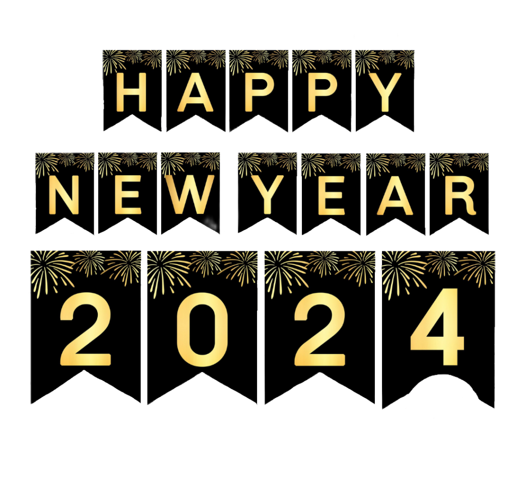 Happy New Year 2024 PNG Pngfre