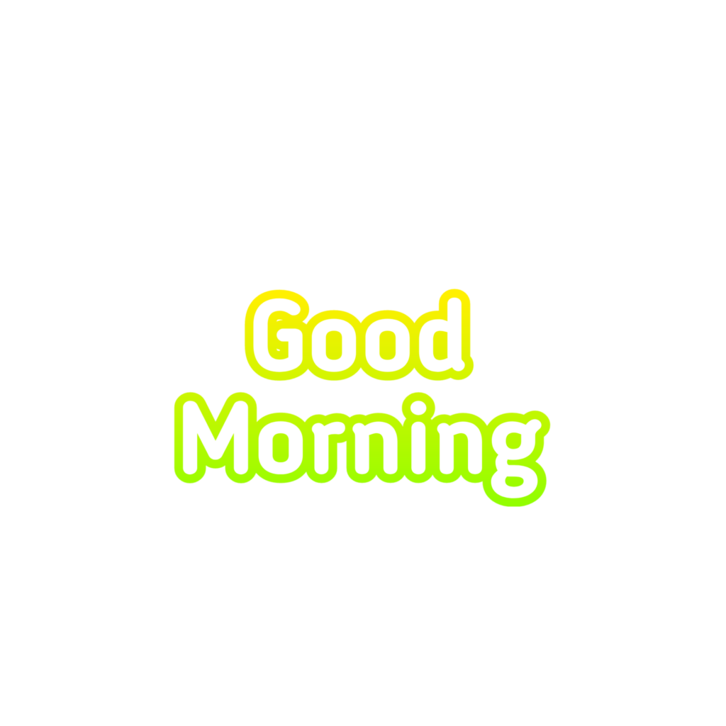 Good Morning Png Image with transparent background