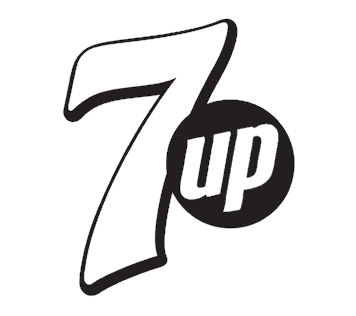 7up Logo Black Png