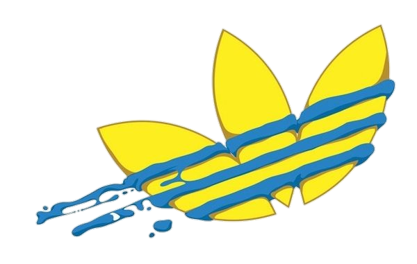 Yellow Adidas Logo clipart Png