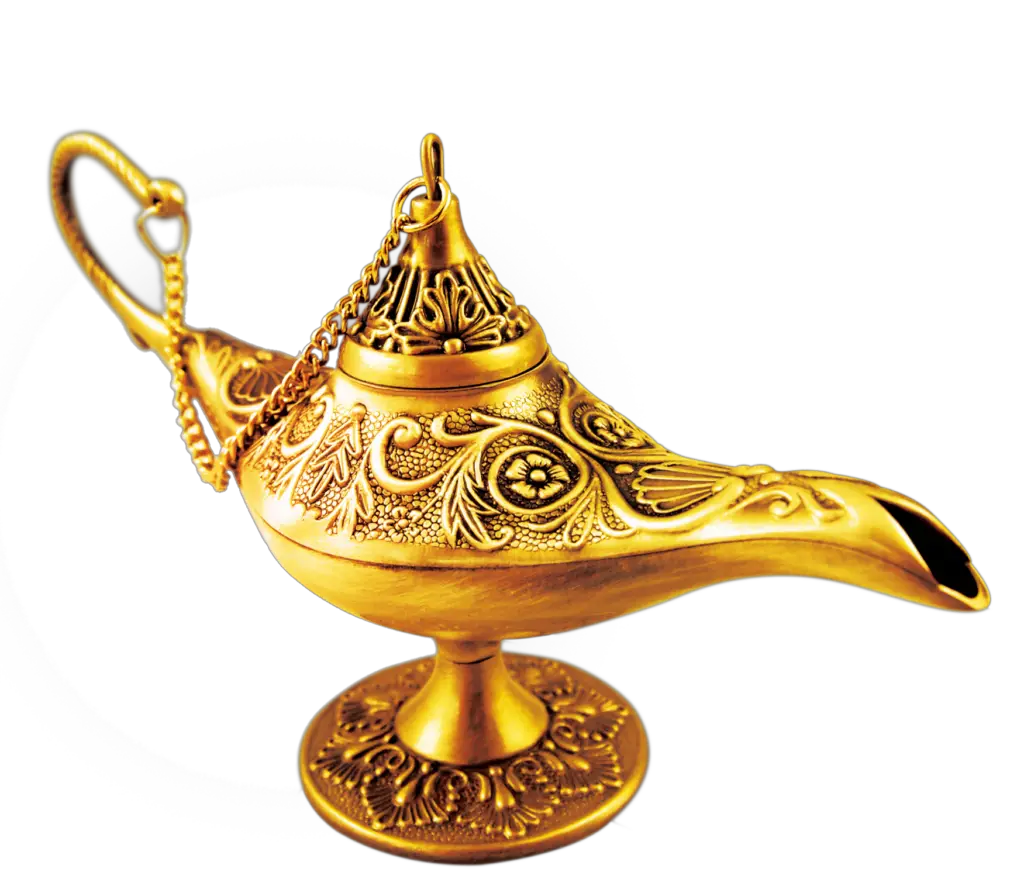 Golden Aladdin Lamp Png