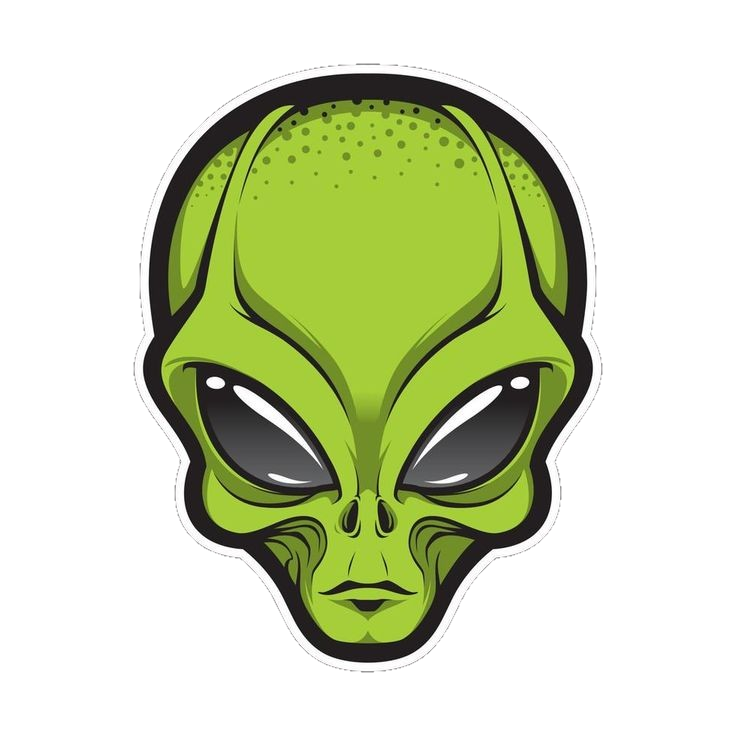 Desenho Rosto Alien PNG para baixar grátis em alta resolução