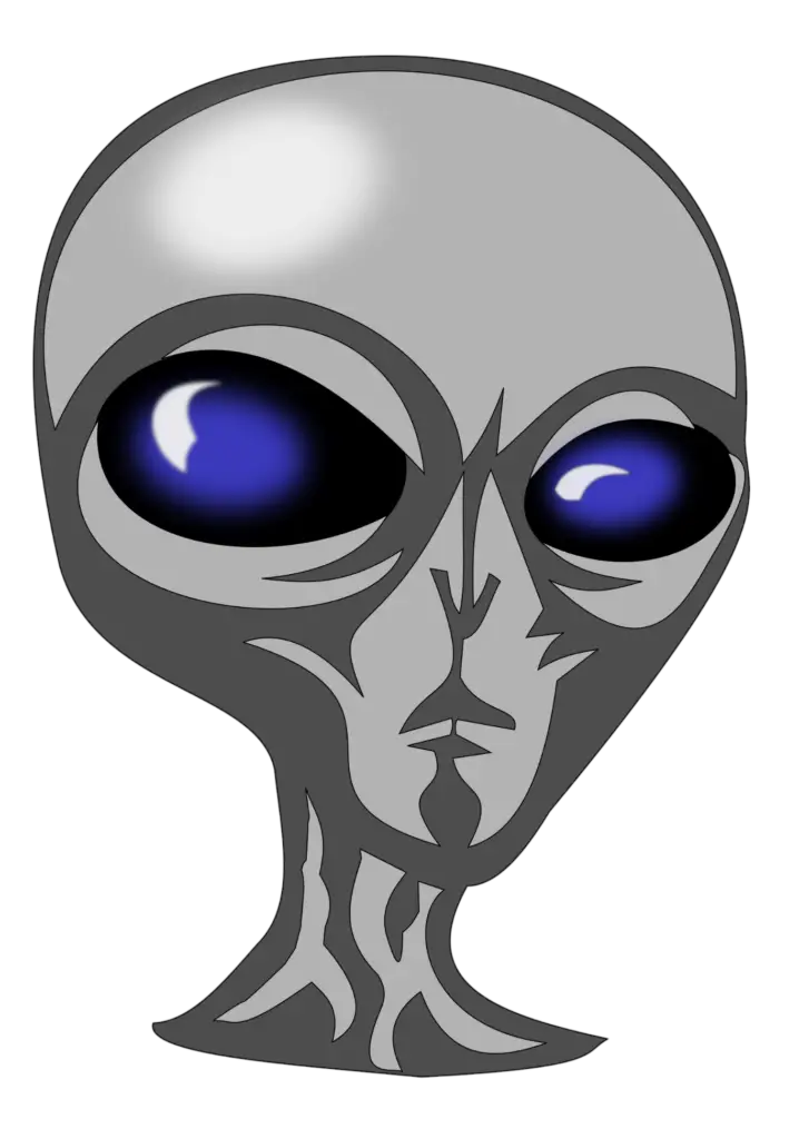 Desenho Rosto Alien PNG para baixar grátis em alta resolução