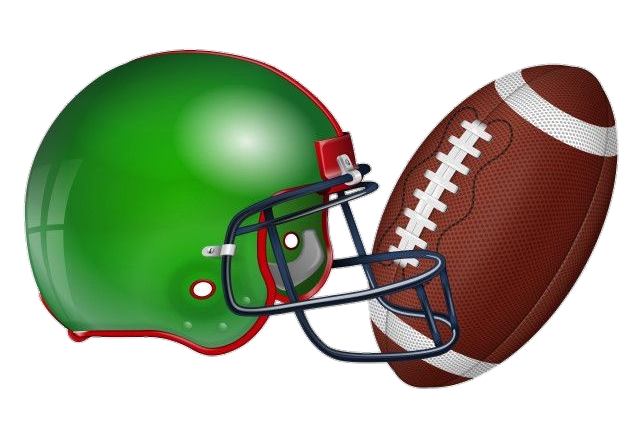 American Football Ball and Helmet Png