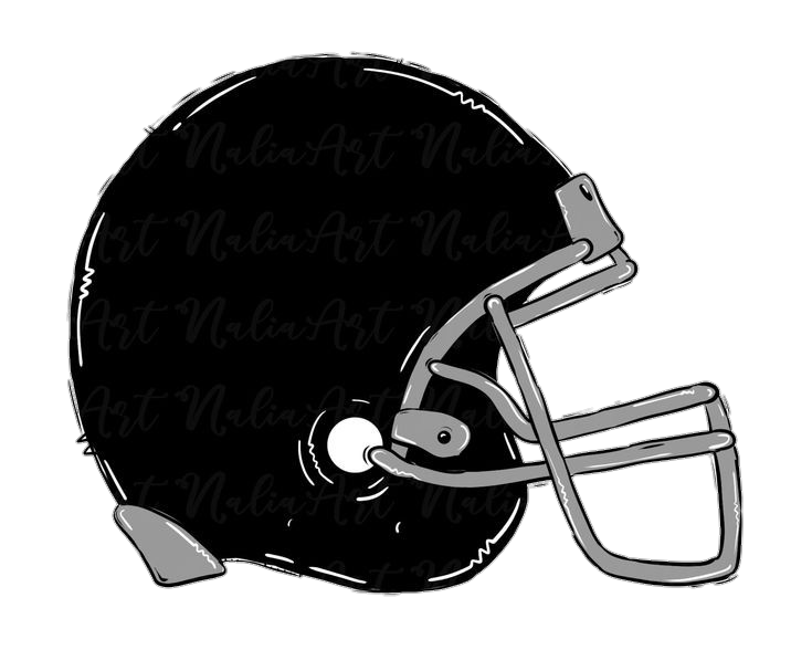 American Football Black Helmet Clipart Png