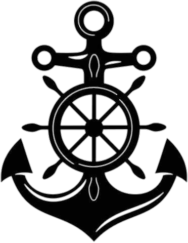 Ship Wheel Anchor Logo Png