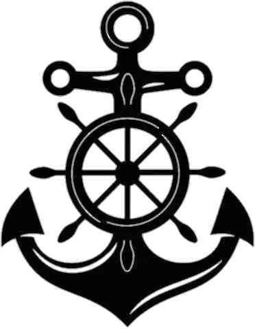 Ship Wheel Anchor Logo Png