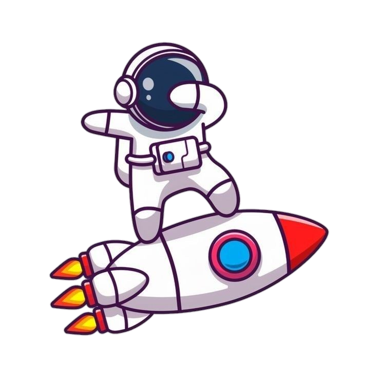 Rocket Astronaut vector Png