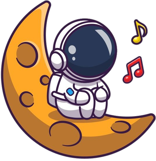 Moon Astronaut clipart Png