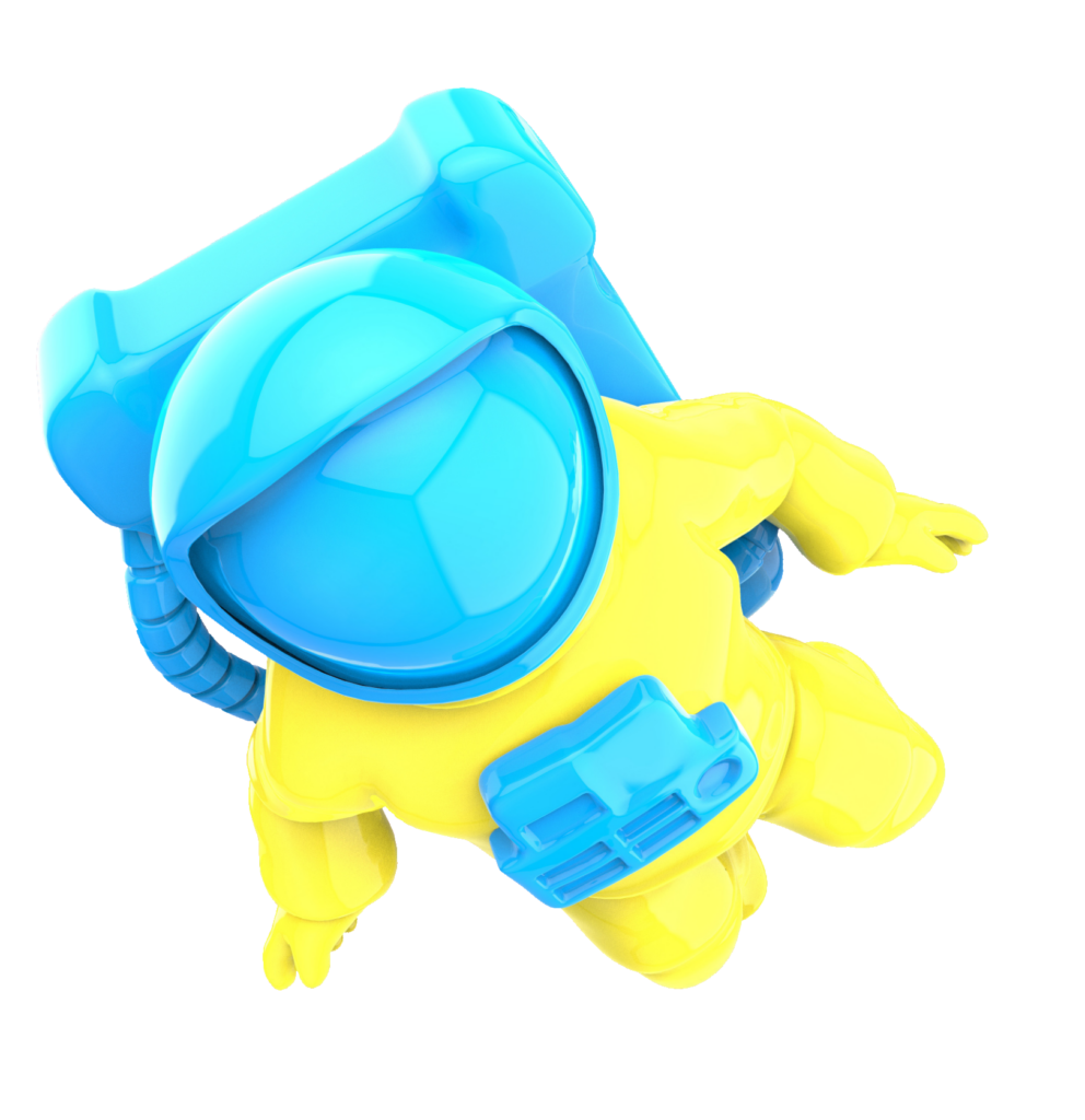 3D Astronaut Icon PNG