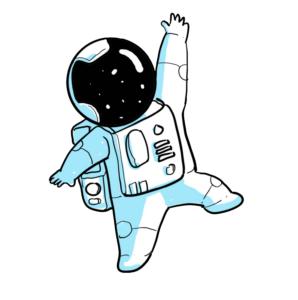 Cute Astronaut Drawing PNG