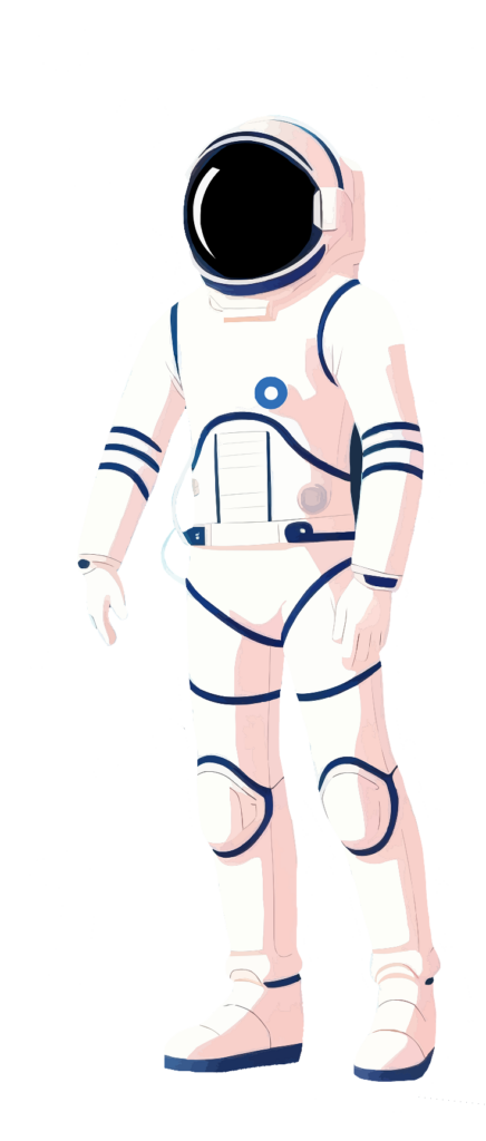 Standing Astronaut Vector PNG