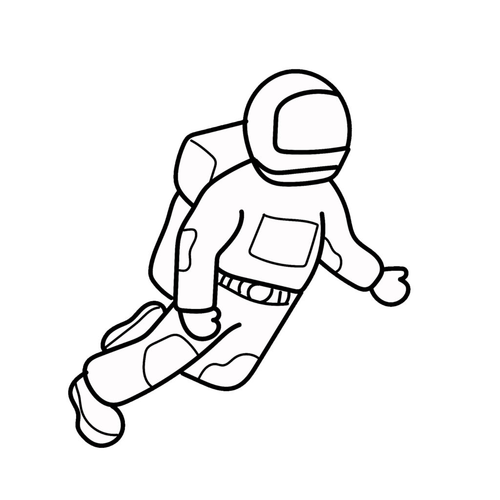 Astronaut Outline PNG