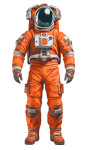 Red Astronaut Suit PNG