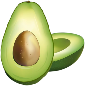 Animated Avocado PNG Image