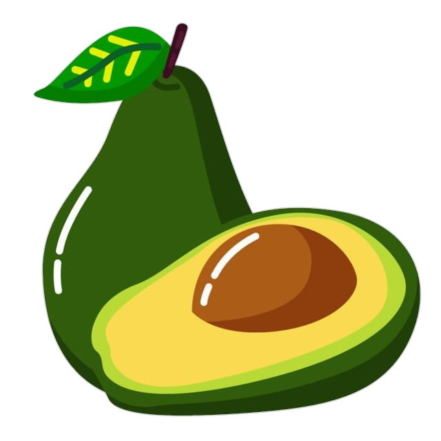 Avocado Fruit Vector PNG