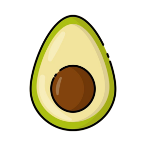 Half Avocado Logo Icon PNG